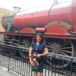 Llegando a Hogsmade en el Hogwarts Express en Universal Orlando Resort